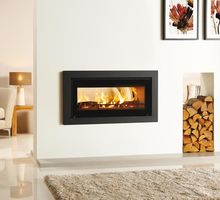 Riva Studio 2 Duplex Double sided with Profil wide frame 8kw, Woodburning